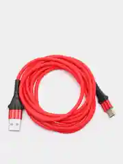 Красный usb кабель Twitch быстрый заряд Qualcomm 3.0 micro, type c, Apple lightning.