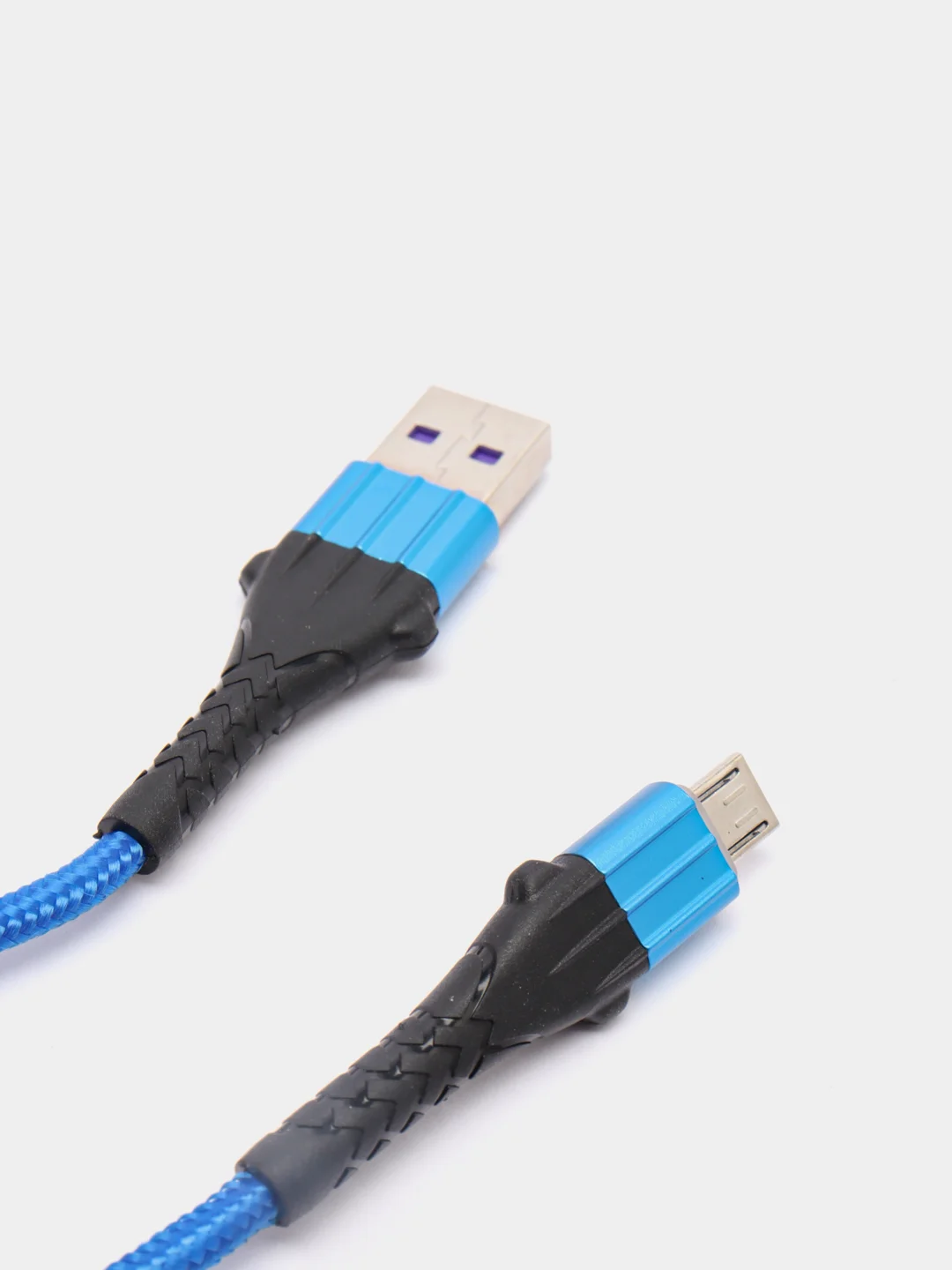 Синий usb кабель Twitch быстрый заряд Qualcomm 3.0 micro, type c, Apple lightning.