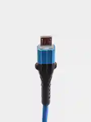 Синий usb кабель Twitch быстрый заряд Qualcomm 3.0 micro, type c, Apple lightning.