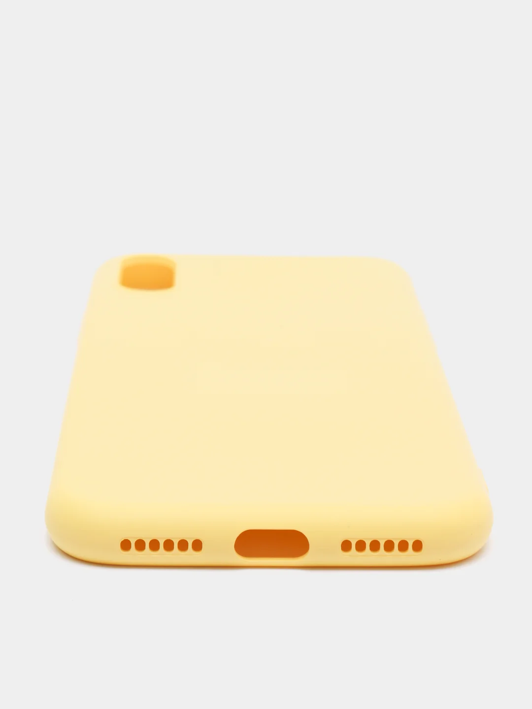 Желтый чехол силиконовый для iPhone X / XS