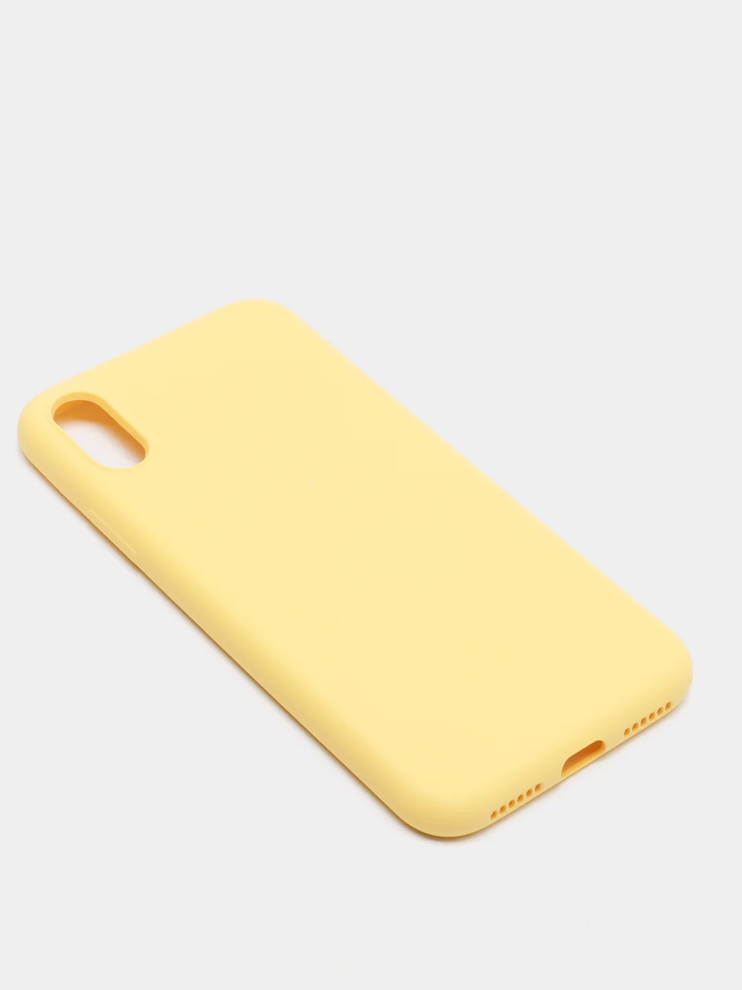 Желтый чехол силиконовый для iPhone X / XS
