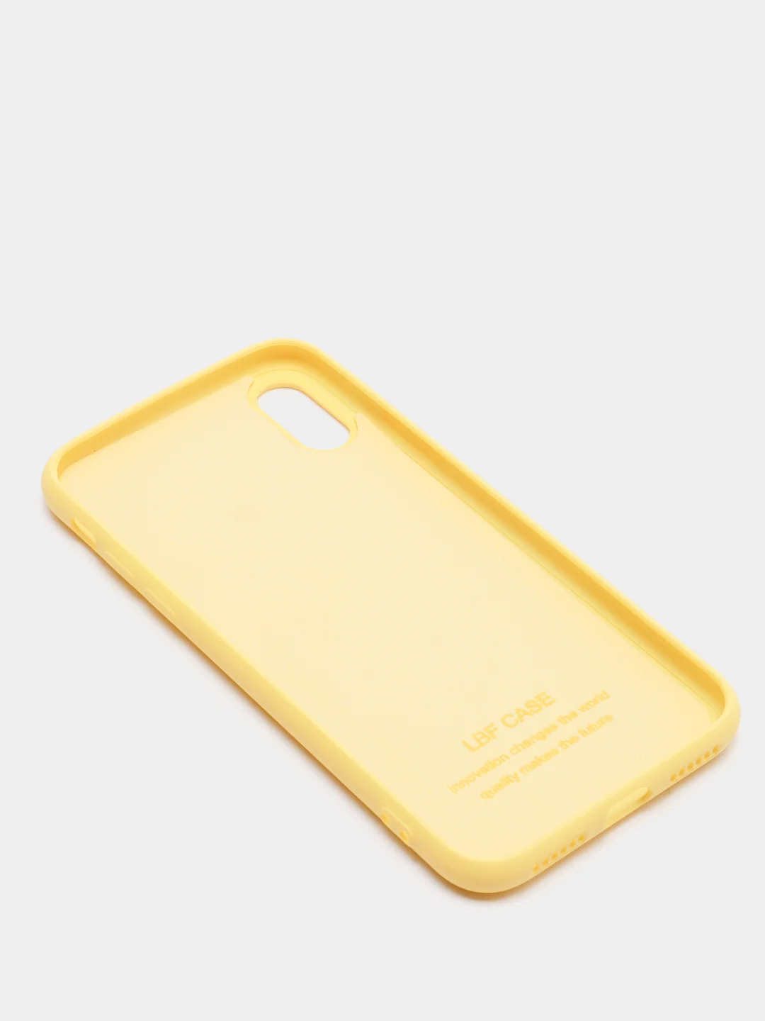 Желтый чехол силиконовый для iPhone X / XS