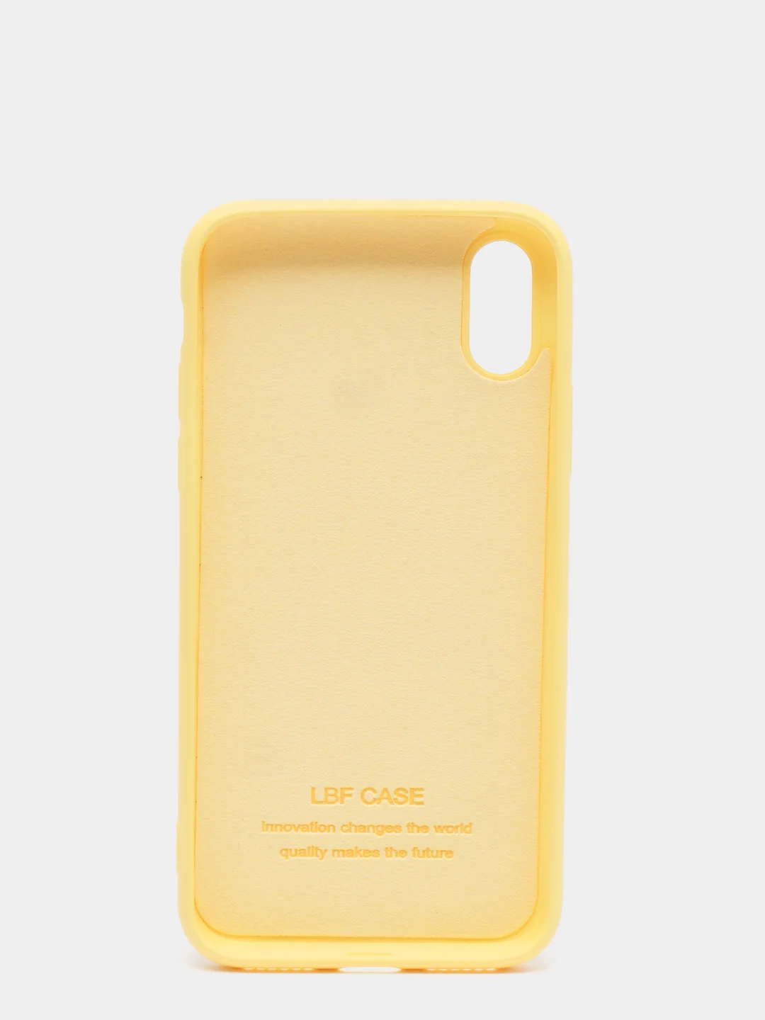 Желтый чехол силиконовый для iPhone X / XS