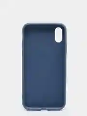 Темно-синий чехол силиконовый для iPhone X / XS