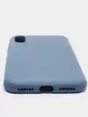 Темно-синий чехол силиконовый для iPhone X / XS