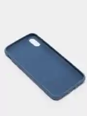 Темно-синий чехол силиконовый для iPhone X / XS