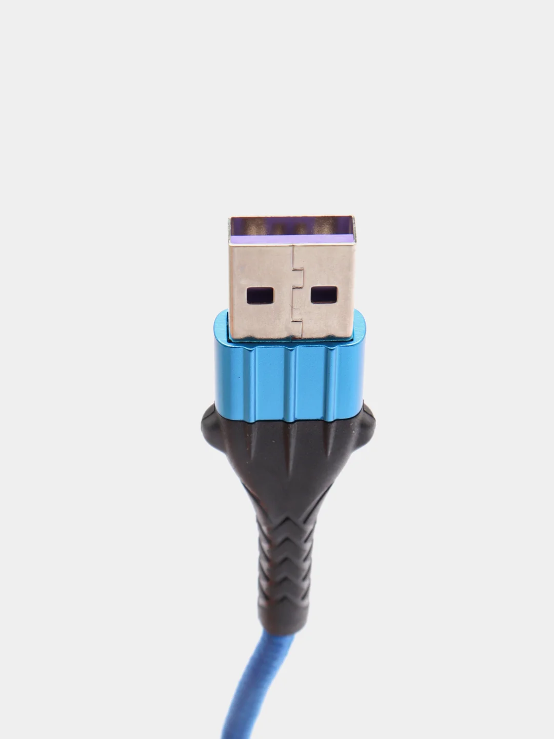 Синий usb кабель Twitch быстрый заряд Qualcomm 3.0 micro, type c, Apple lightning.