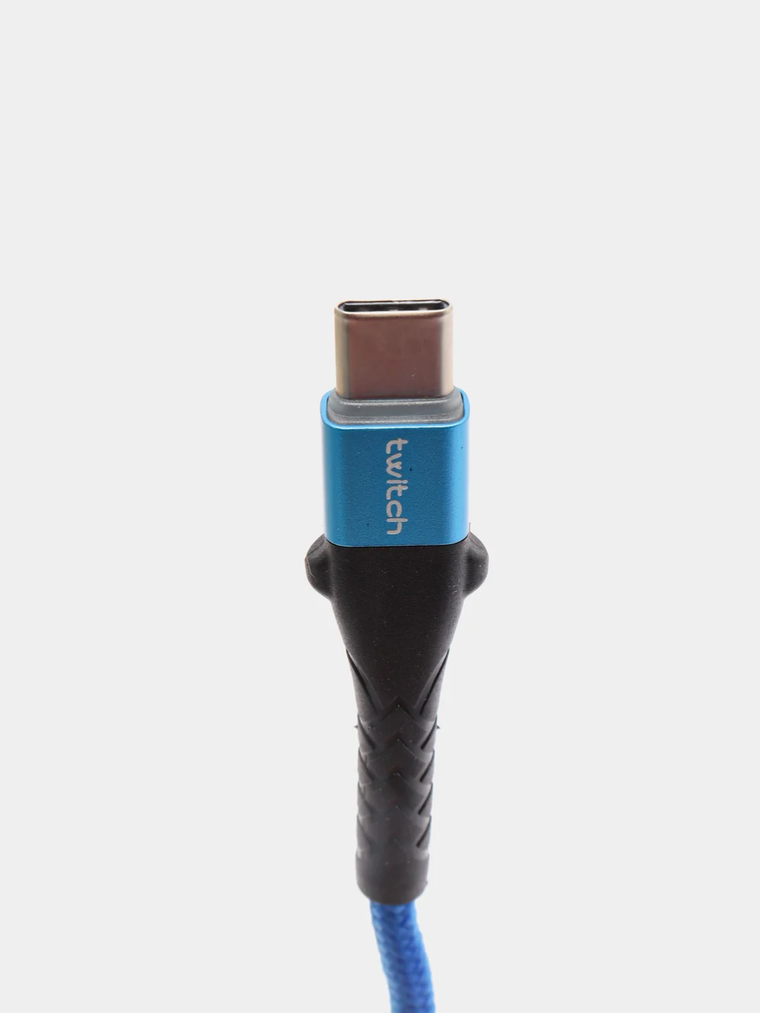 Синий usb кабель Twitch быстрый заряд Qualcomm 3.0 micro, type c, Apple lightning.