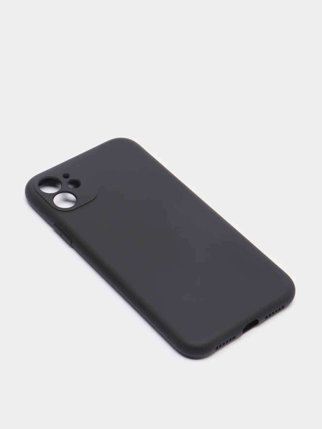 Черный чехол для iPhone 11 цветной матовый