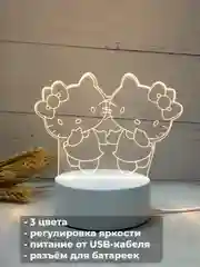 Горчичный акриловый ночник