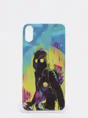 Тёмно-зелёный чехол Apple iPhone XR силиконовый с рисунком