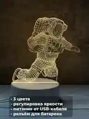 Салатовый акриловый ночник