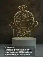 Синий акриловый ночник