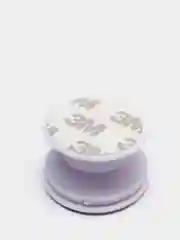 Белый попсокет Popsocket, акрил подставка держатель телефона наушников Яркие краски золото волны