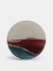 Белый попсокет Popsocket, акрил подставка держатель телефона наушников Яркие краски золото волны