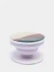 Белый попсокет Popsocket, акрил подставка держатель телефона наушников Яркие краски золото волны