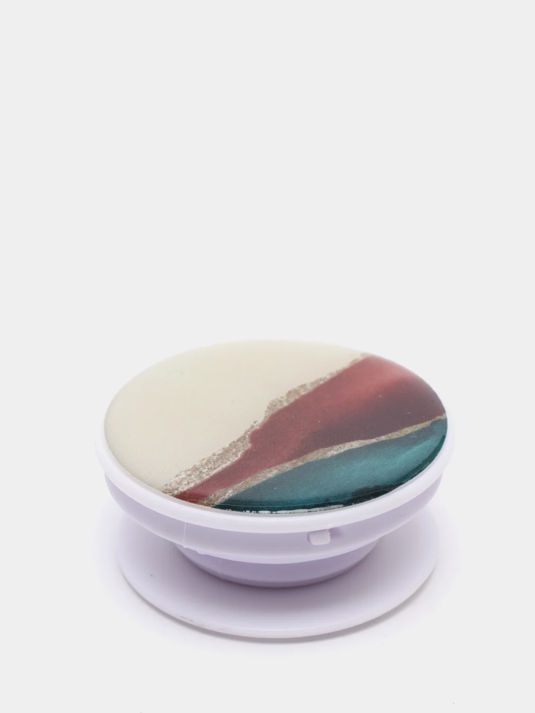 Белый попсокет Popsocket, акрил подставка держатель телефона наушников Яркие краски золото волны