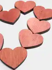 Алый заготовка для декора "Сердце"