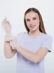 Перчатки виниловые, размер L