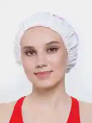 Розовый шапочка для душа с зверьками, водонепроницаемая, многоразовая