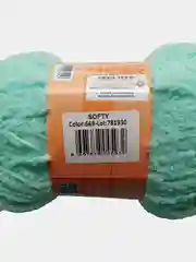 Мятный пряжа плюшевая Софти Ализе Alize Softy 100% микрополиэстер  50 г  115 м