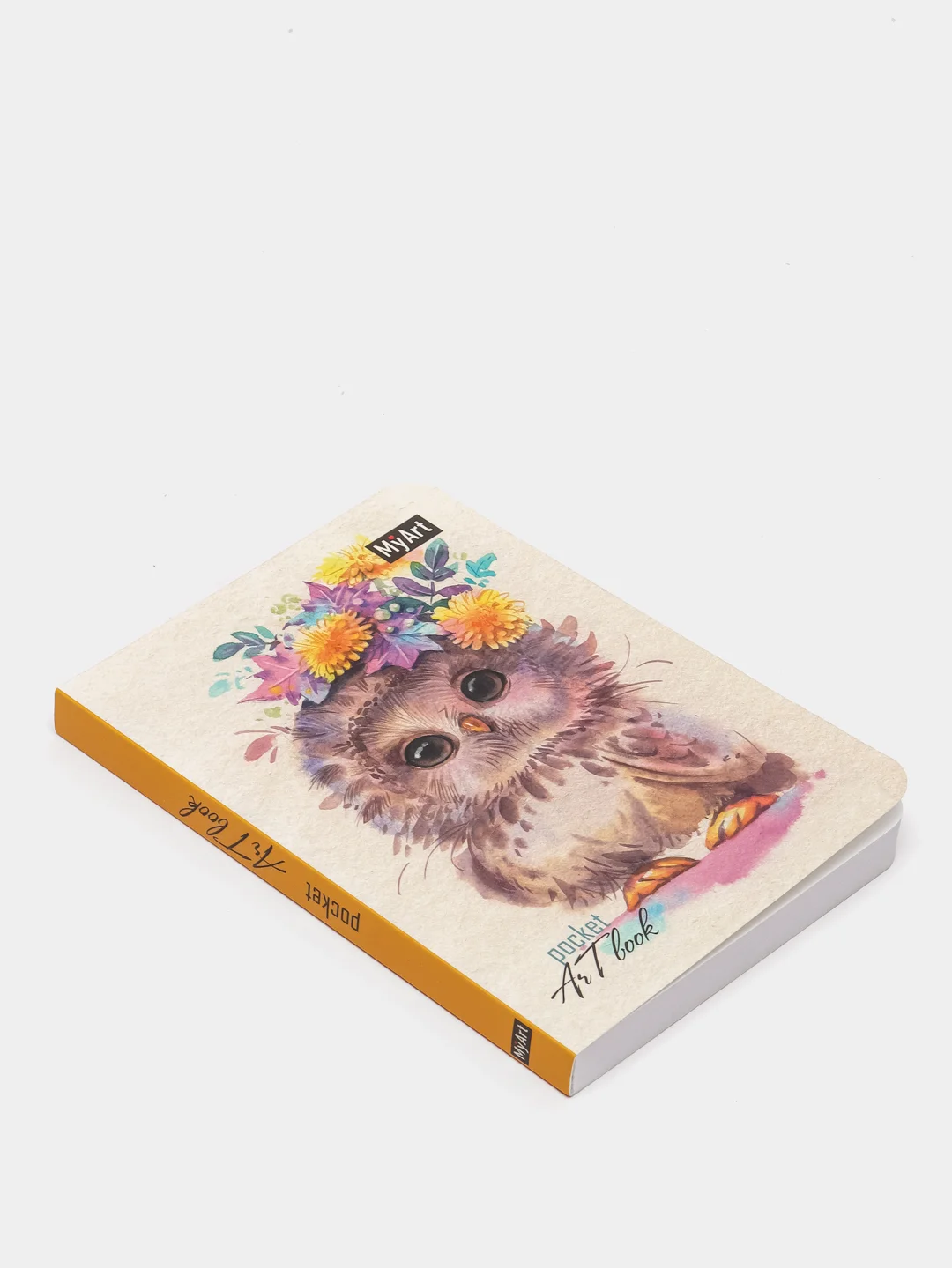 Зеленый скетчбук MyArt Pocket Artbook, А6, без линовки, 100 г/м2, 80 листов. Проф-Пресс