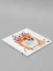 Скетчбук для рисования 20х20 см. My animal Art "Лиса", 40 листов 160 г/м2. Проф-Пресс