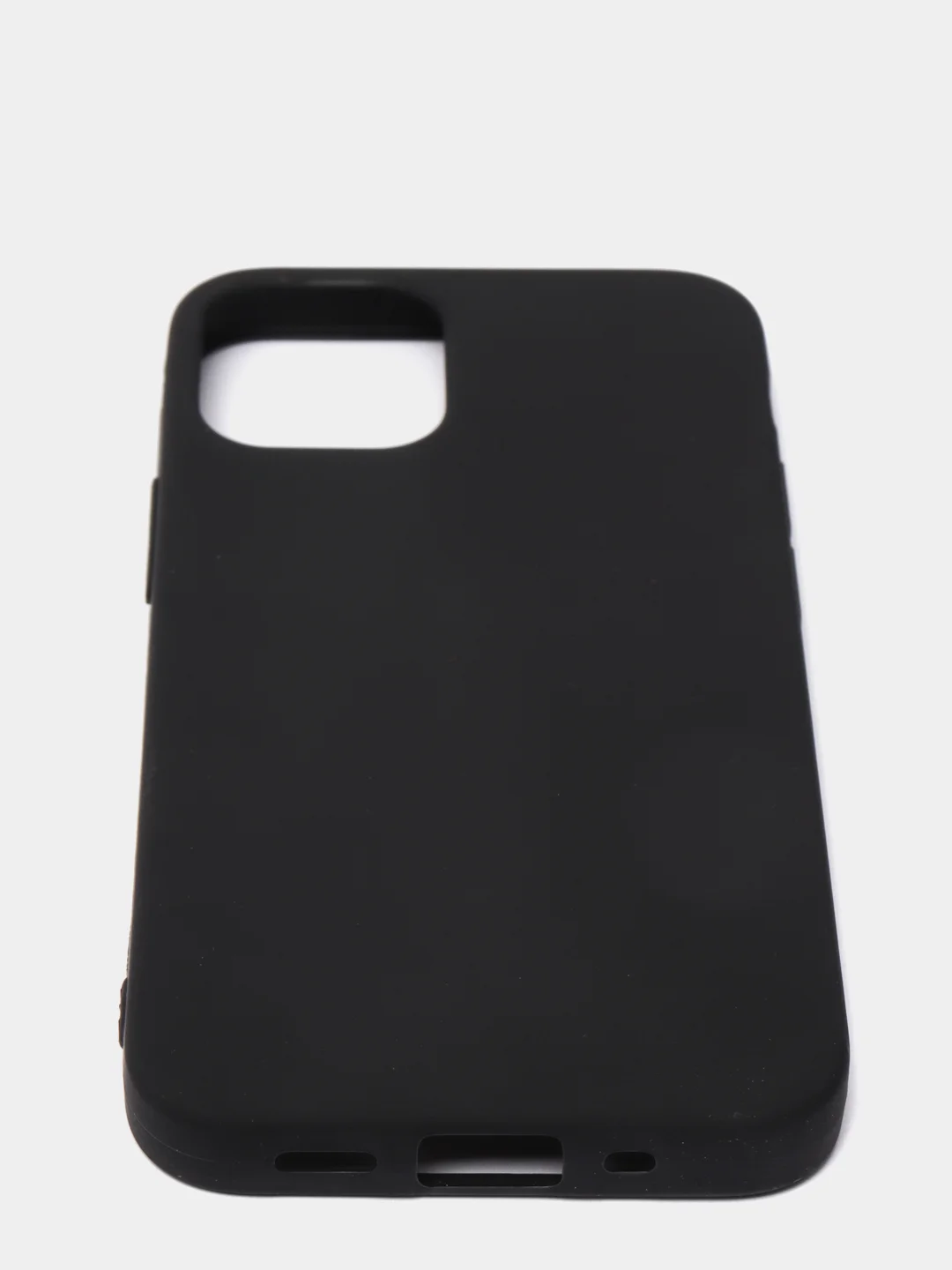 Чехол для iPhone 6 6S 7 8 Plus X XS XR SE 11 12 mini Pro Max силиконовый черный