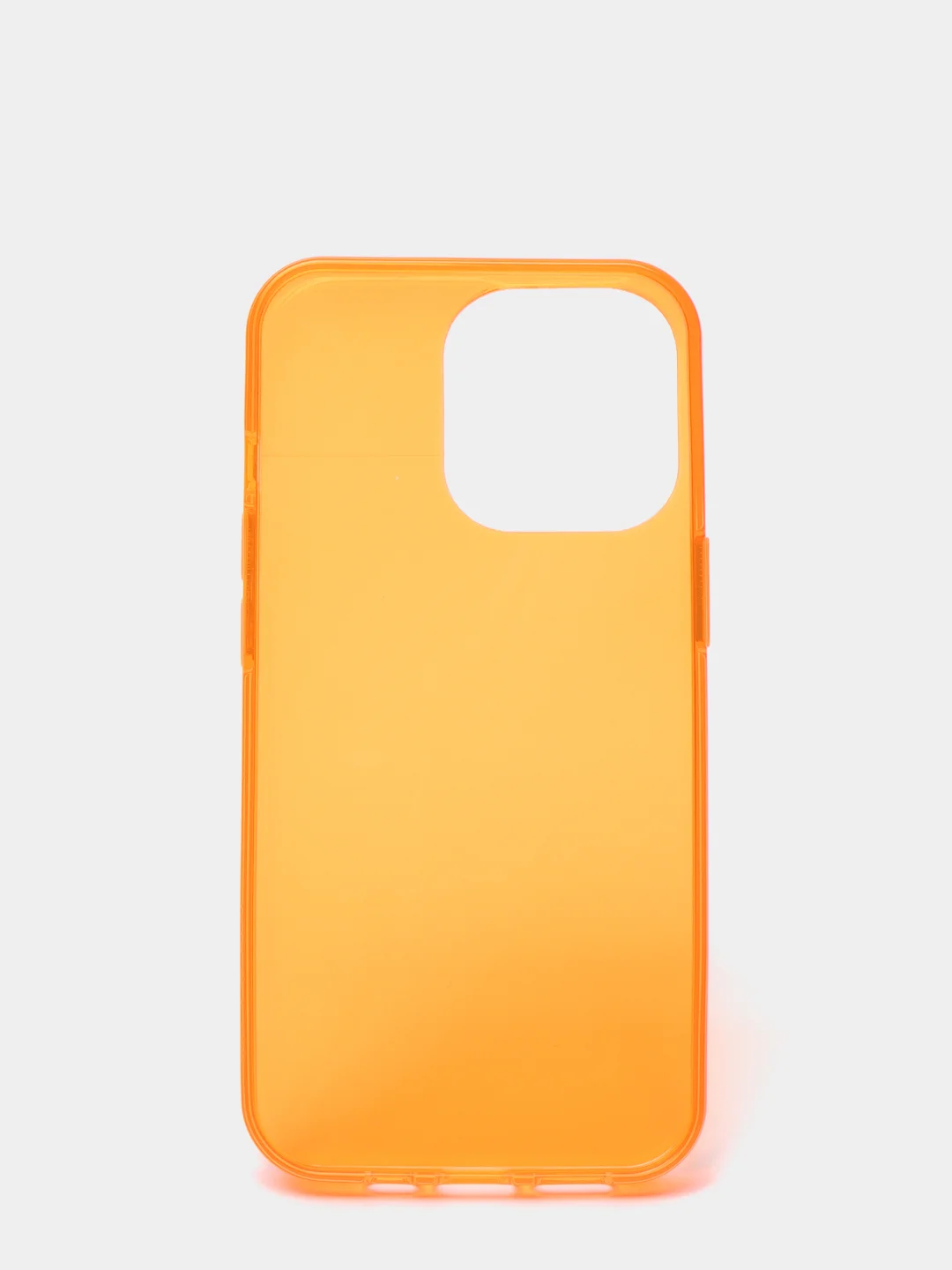 Оранжевый чехол для iPhone 13 / 13 Pro / 13 Pro Max силиконовый, неоновый, плотный, прозрачный