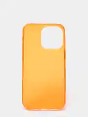 Оранжевый чехол для iPhone 13 / 13 Pro / 13 Pro Max силиконовый, неоновый, плотный, прозрачный