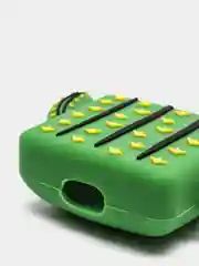 Силиконовый противоударный чехол для AirPods с карабином "Кактус" (Cactus)