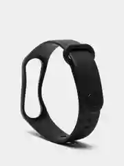 Черный силиконовый ремешок для Xiaomi Mi Band 3 и Mi Band 4, фитнес-браслет
