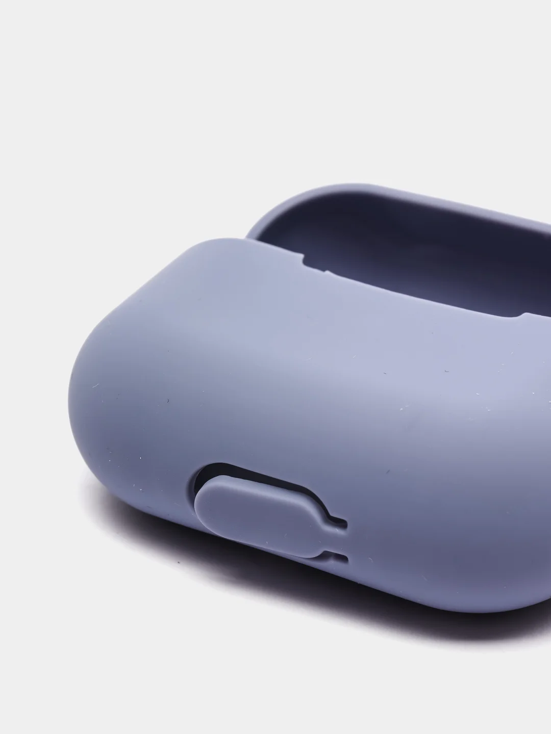 Синий меланж чехол силиконовый для наушников AirPods Pro с карабином