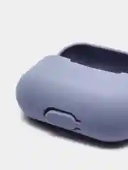 Синий меланж чехол силиконовый для наушников AirPods Pro с карабином
