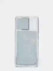 Темно-синий чехол Samsung Galaxy A51 силиконовый переливающийся жидкий с блестками и защитой камеры