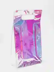 Бирюзовый пакет из голографического пластика Perfect