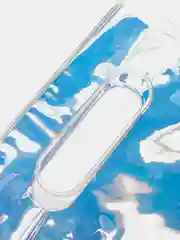 Белый пакет из голографического пластика Perfect