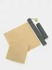 Кремовый когтеточка для кошек с игрушкой и лежанкой