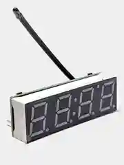 Модуль часы + вольтметр + термометр 40*13мм 5-30VDC -40-120С (Красный)