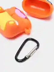 Манго чехол для беспроводных наушников AirPods 1/2, с карабином, силиконовый