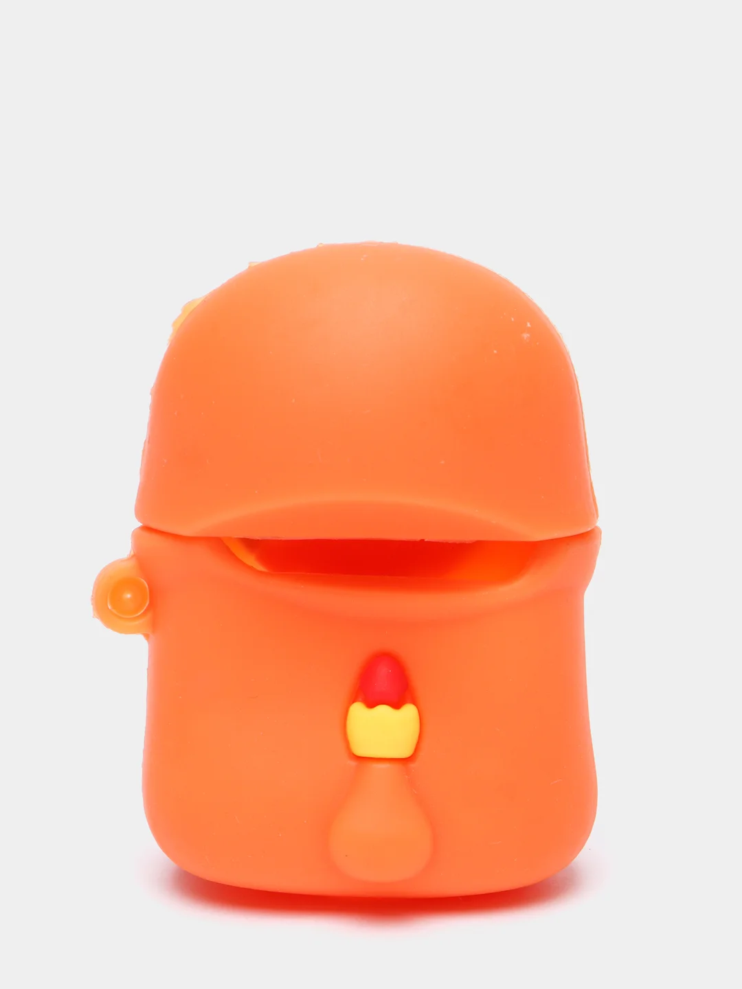 Манго чехол для беспроводных наушников AirPods 1/2, с карабином, силиконовый