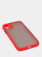 Красный чехол с защитой камеры iPhone 13/13 pro/13 mini/11/12, 12 promax, XR, 7, 8, se2