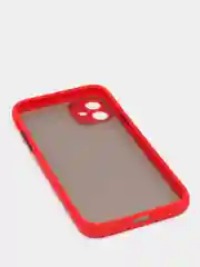 Красный чехол с защитой камеры iPhone 13/13 pro/13 mini/11/12, 12 promax, XR, 7, 8, se2