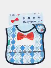 Индиго нагрудник, слюнявчик