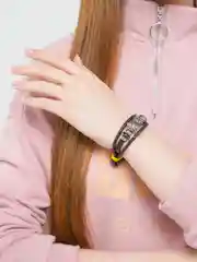 Коричневый браслет "Сова"