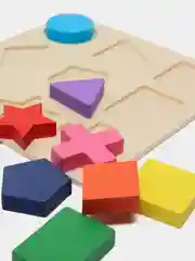 Красный логическая игра / Логический планшет/Деревянные развивающие игрушки/Вкладыши/ Сортер/Пазлы