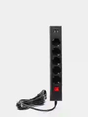 Сетевой фильтр duwi 5 гнезд  с заземл. ПВС 3*0,75 3м, 10А/2,2кВт   2USB черный 32593 2
