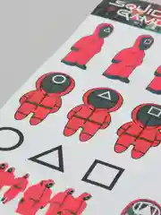 Алый стикеры "Игра в кальмара" (Squid game)