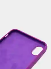 Фиолетовый силиконовый чехол для Iphone, с логотипом