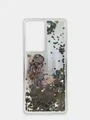 Чехол Samsung Galaxy S21 Ultra, Галакси С21 силиконовый переливающийся, жидкий с блестками